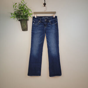 American Eagle Blue Favorite Boyfriend Jeans Vintage Y2K Bootcut Low Rise AE 4